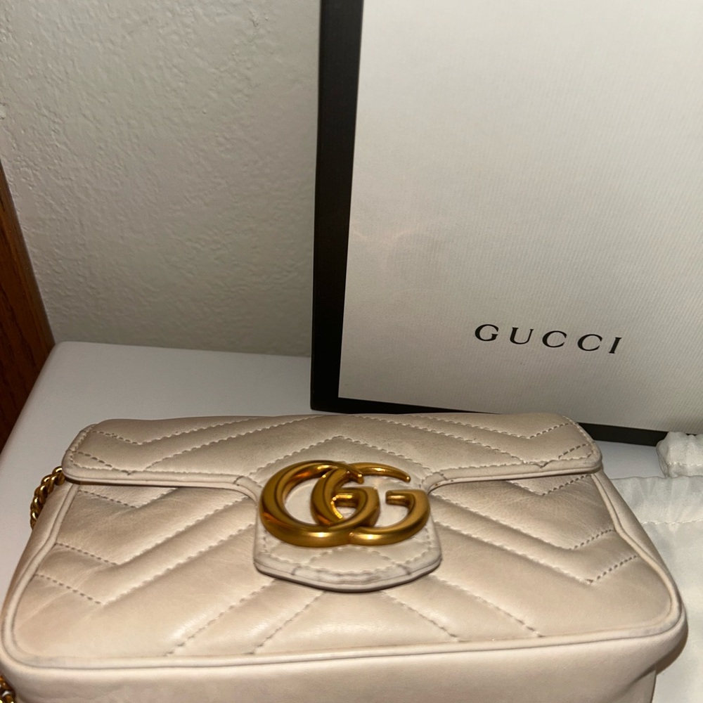 Gucci Marmont leather bag, box 2 dust bags - Picture 11 of 16